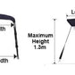 3 Bow Bimini Top – Aluminium