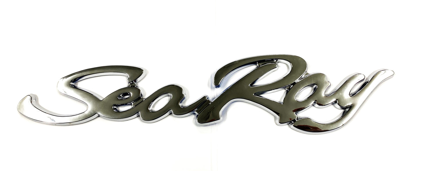 NEW EMBLEM, "SEA RAY" SCRIPT CHROME 13" Part Number 211607