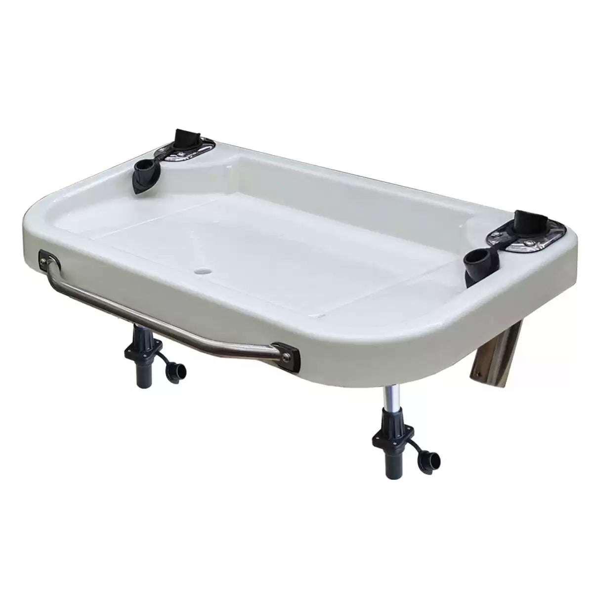 Extra Large Heavy Duty Bait & Fillet Table with Handle and Rod Holders