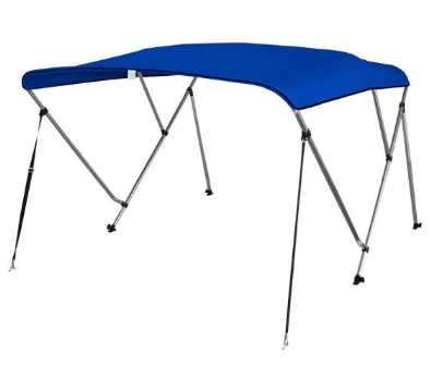 3 Bow Bimini Top Boat Canopy - complete kit