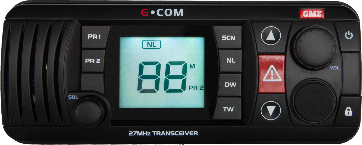 GX400W - 27MHz Fixed Mount Marine Radio - White